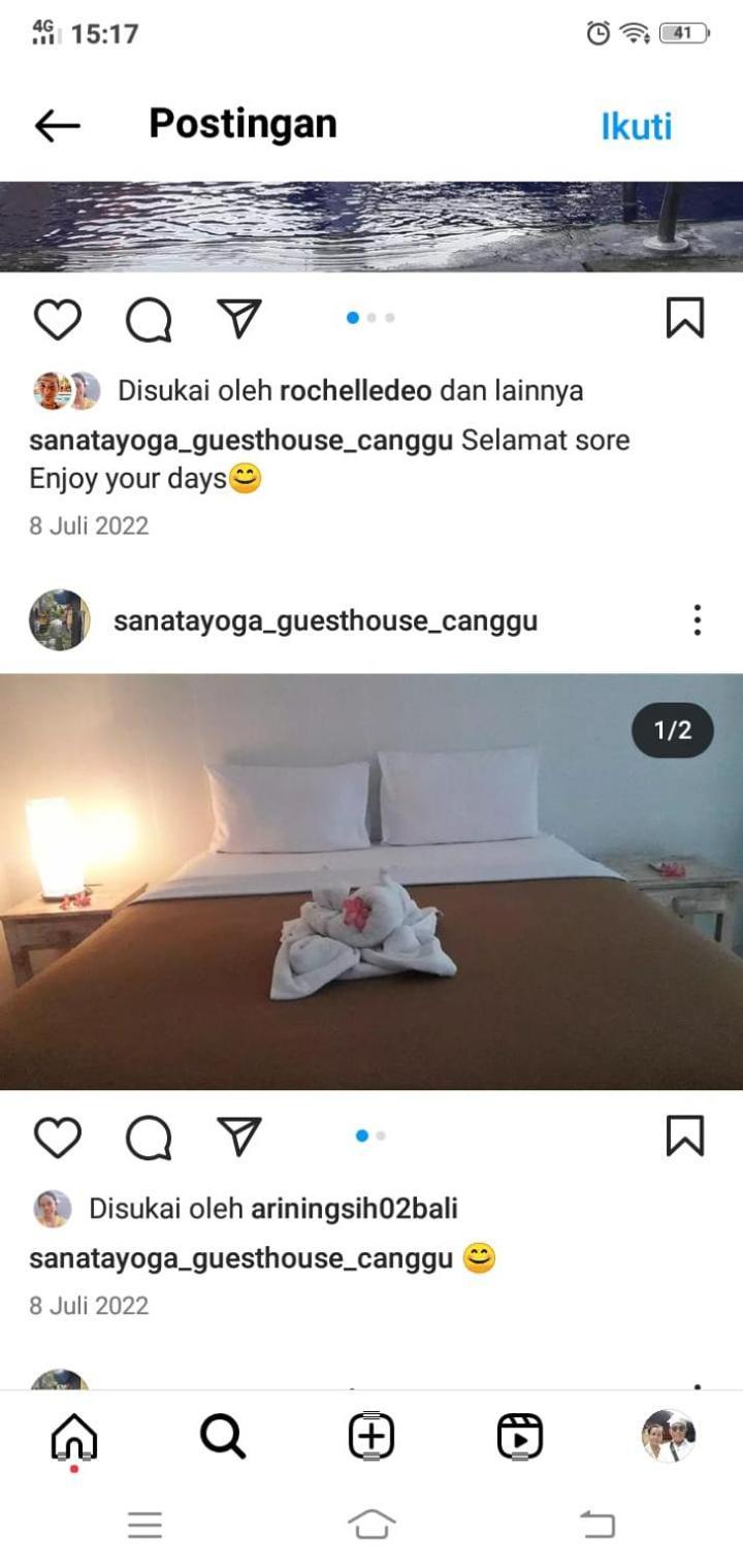 Sanata Yoga Guesthouse Canggu Zewnętrze zdjęcie